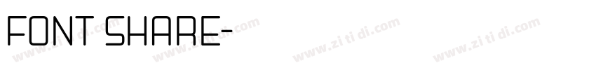 FONT SHARE字体转换